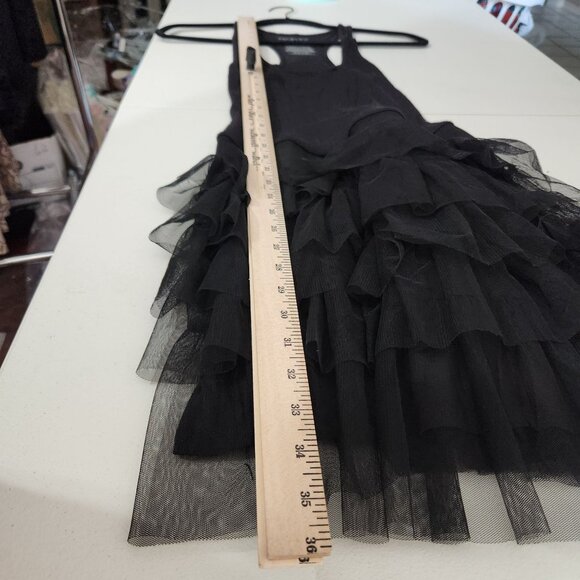 Miley Cyrus & Max Azria Tank Dress Womens Medium Sleeveless Tulle Ruffle Skirt B - Picture 5 of 9